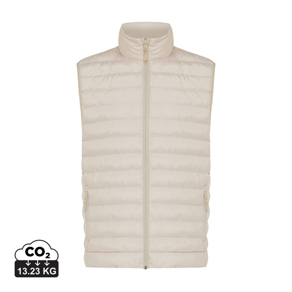 Iqoniq Meru ανδρικό bodywarmer από ανακυκλωμένο πολυεστέρα - Beige / 2XL