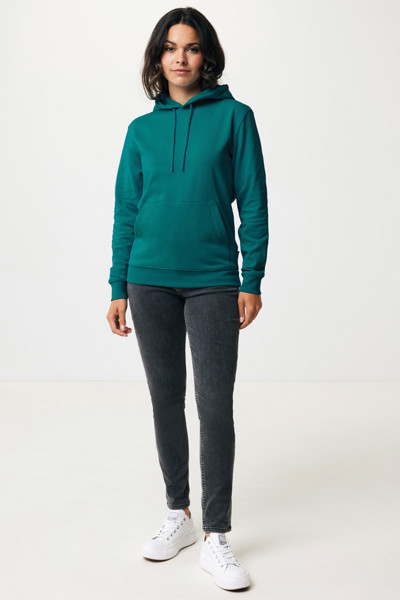 Sweat à capuche en coton recyclé Iqoniq Jasper - Verdigris / XXL
