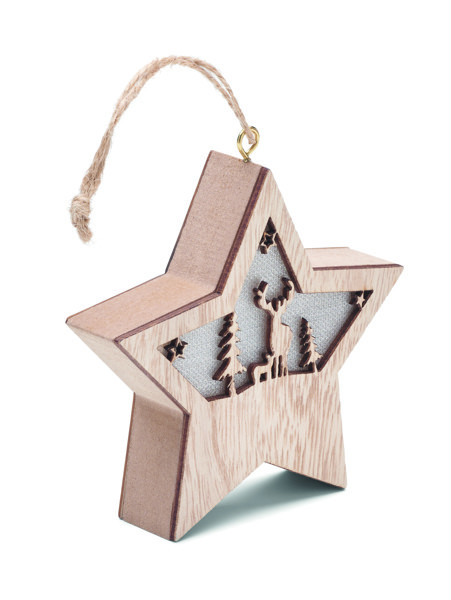 Stella in MDF con luce Starlight