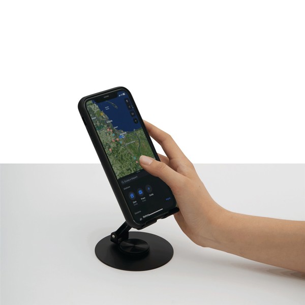 Faltbarer Stahl-Telefonhalter Desk Master - Schwarz
