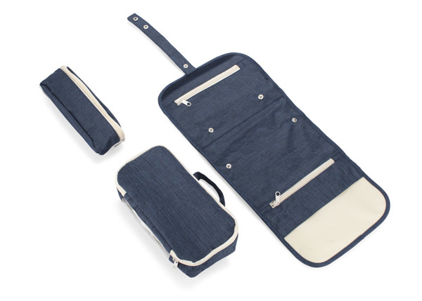 Cosmetic bag ROLLI - navy blue