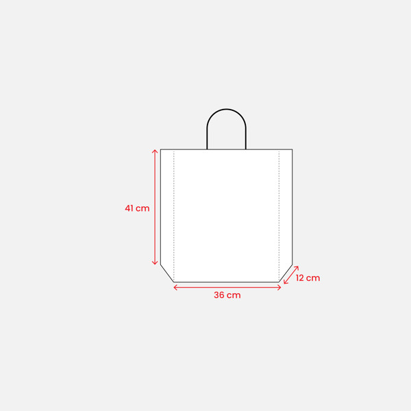 100 Gr/M2 Paper Shopping Bag With Guesset