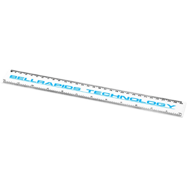 Righello Renzo da 30 cm in plastica - Bianco