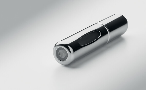 Refillable atomizer bottle 5ml Spray - Shiny Silver