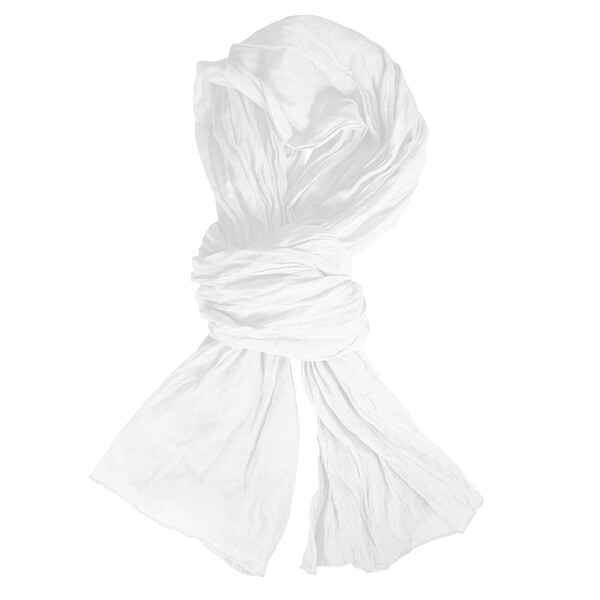 Chèche coton LAWRENCE - blanc