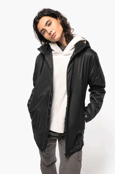 Unisex Hooded Jacket With Micro-Polarfleece Lining - Silver / 2XL