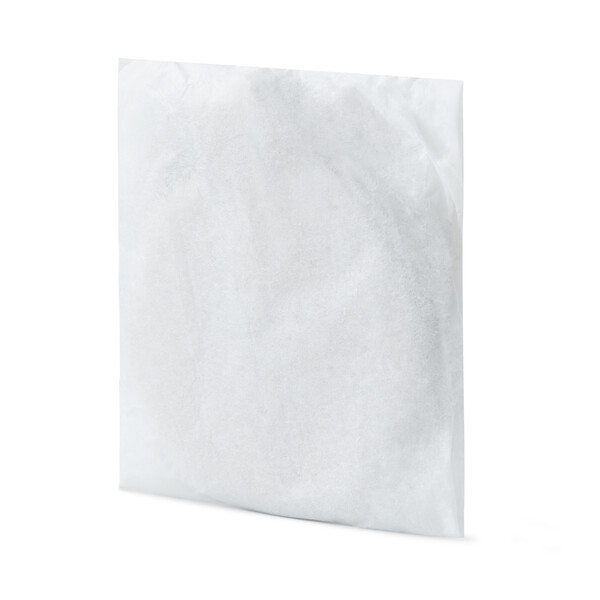 Round recycled zinc alloy, doming keychain - Flat ring / Tissue paper wrapping
