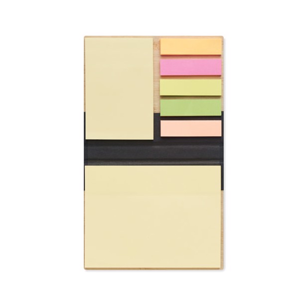 Bamboo sticky note memo pad Visionbam