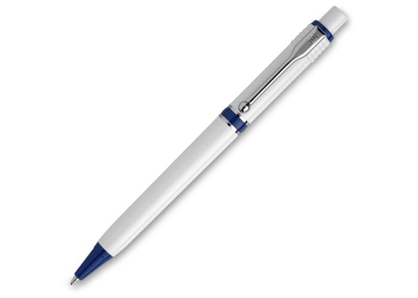 Stylo Raja opaque - Blanc / Bleu foncé