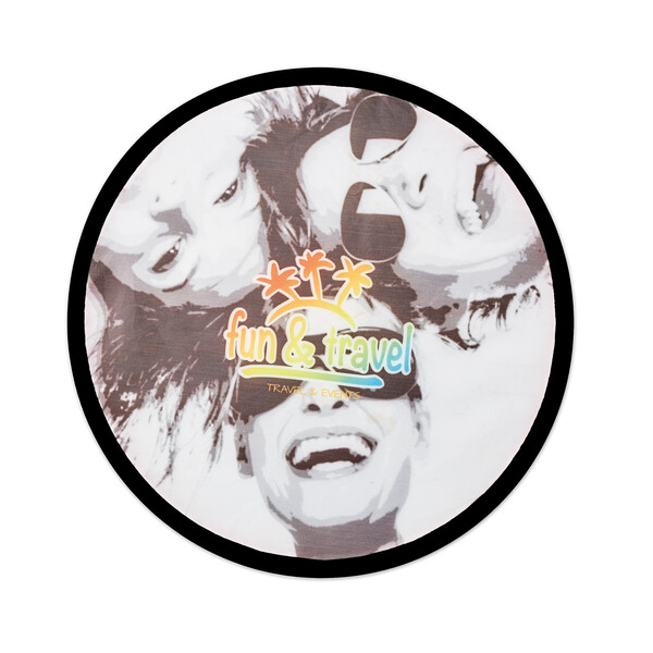 Full colour foldable frisbee - Black