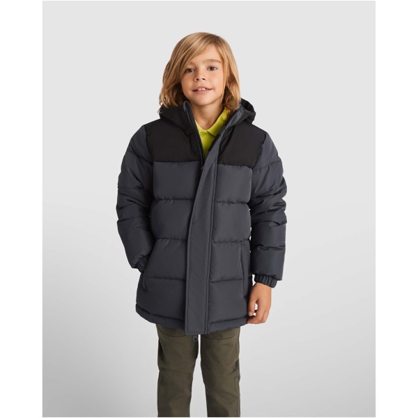 Tallin kids insulated jacket - Ebony / Black / 10