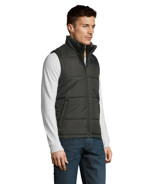 WARM colete acolchado 210T - Cinzento-Carvão3XL