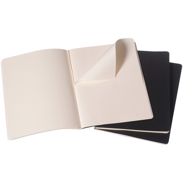 Moleskine Cahier Journal XL - ruled - Solid Black