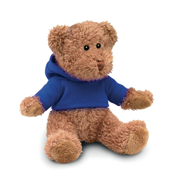 Ours en peluche avec t-shirt Johnny - Bleu
