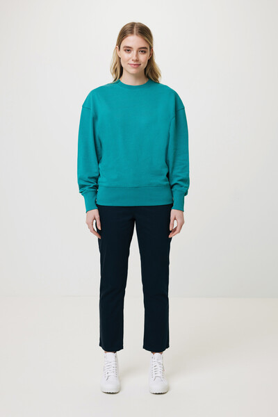 Mikina Iqoniq Kruger relaxed fit z recykl. bavlny - Verdigris / M