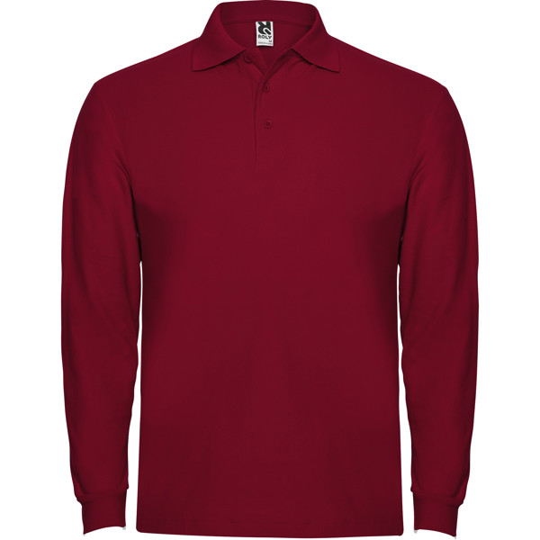 Estrella Long Sleeve Polo Shirt - GRANATE / 4XL