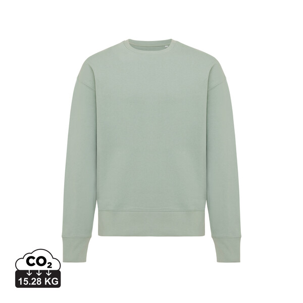 Mikina Iqoniq Kruger relaxed fit z recykl. bavlny - Iceberg Green / M