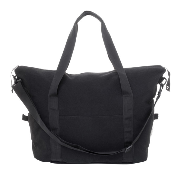 Recycled Canvas Travel Bag Rebyss Travel - Black