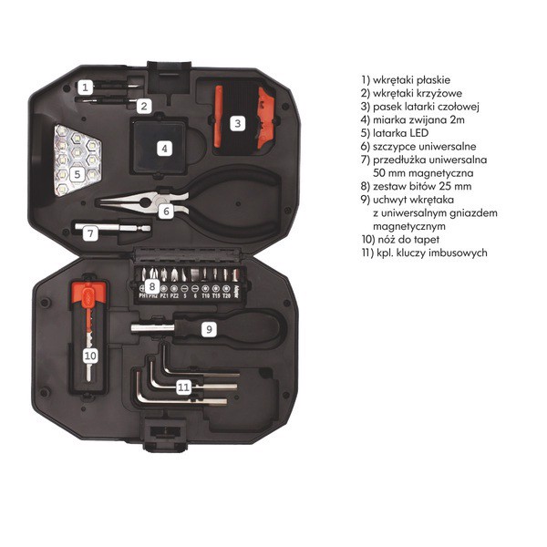 Smart DIY tool set - Black / Red