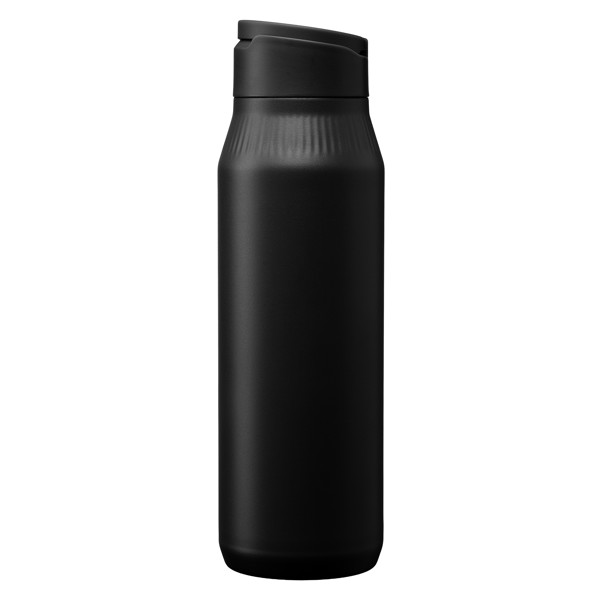 Majesty Stainless Steel Selfie Stand Bottle - 750  ml - Black / Silkscreen