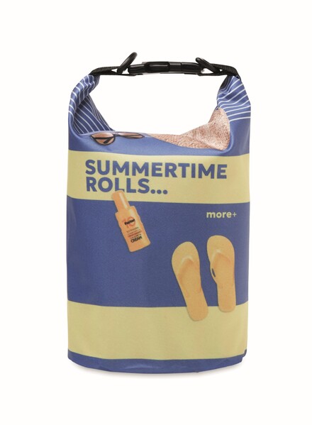 1.5L recycled polyester (rPET) dry bag with your 360° design - Full colour