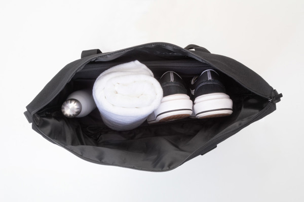 Recycled Canvas Travel Bag Rebyss Travel - Black