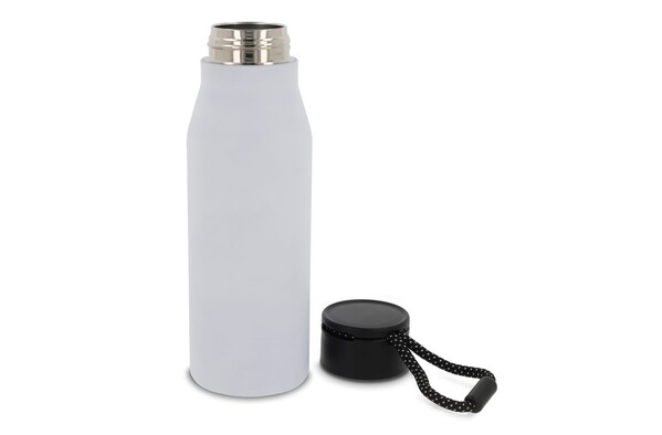 Bouteille isotherme avec dragonne 600ml - Blanc