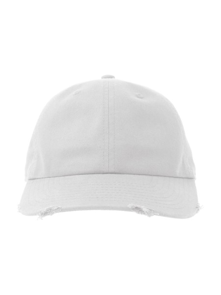 Dad Hat Destroyed-S - White