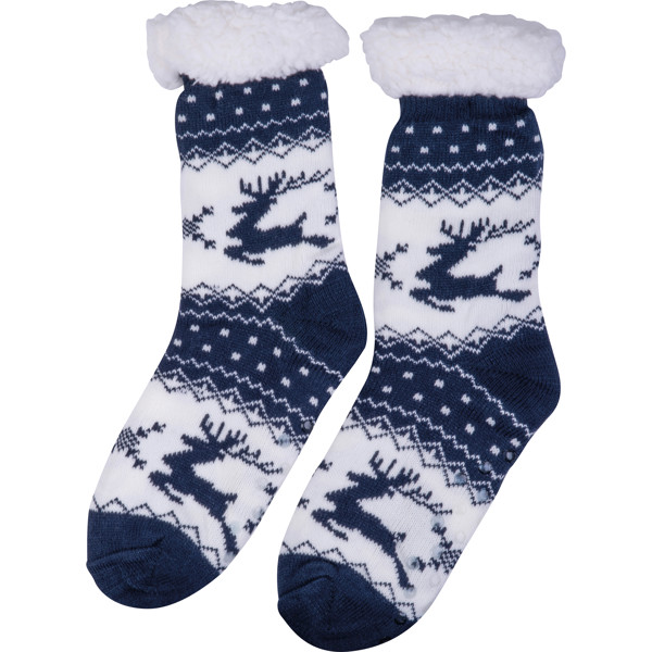 ROSANNA Pohodlné vianočné ponožky - Darkblue