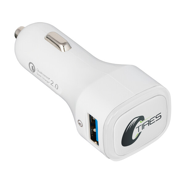 Chargeur voiture USB Quick Charge 2.0® COLLECTION 500 - transparent