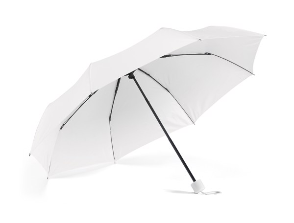 MARIA. 190T polyester folding umbrella - White