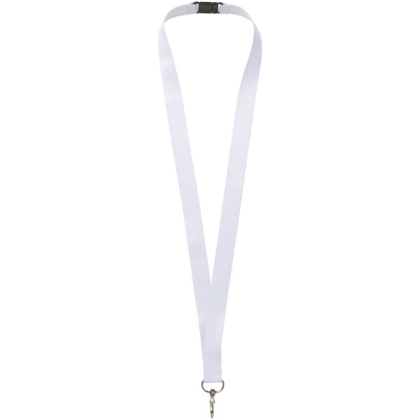 Adel vollfarbig bedrucktes Lanyard - einseitig - weiss / 10mm