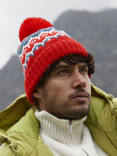 Retro Ski Beanie - Snow Blossom