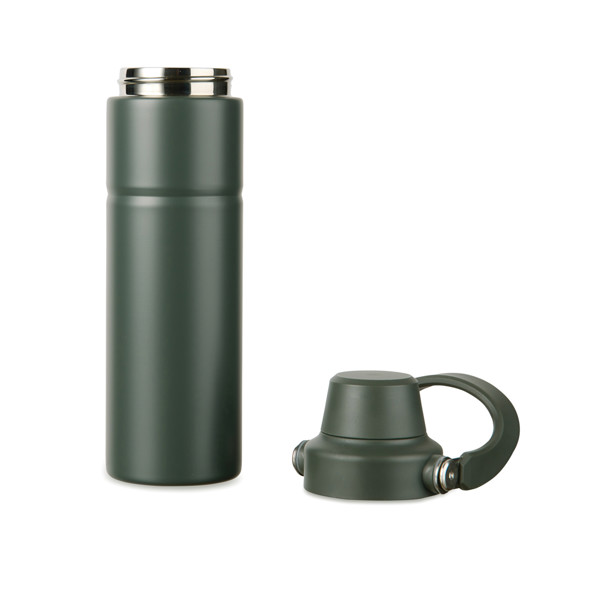 Termo lahev Baltimore trek 600 ml z RCS recykl. oceli - Zelená