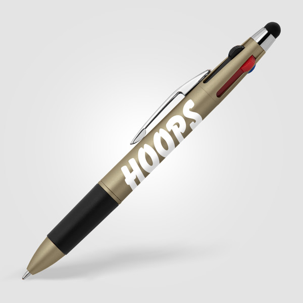 Quattro Softy Métallique multi-encres avec stylet - Or / Jet d’encre 4 couleurs