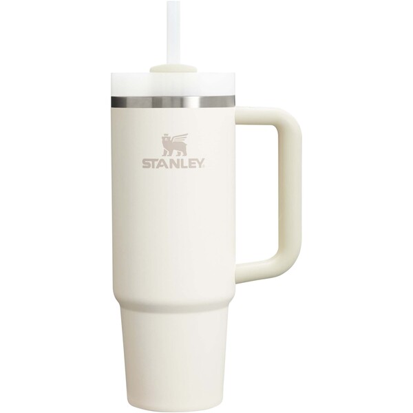 Stanley Quencher® H2.0 FlowState™ 890 ml recycled stainless steel insulated tumbler - Cream