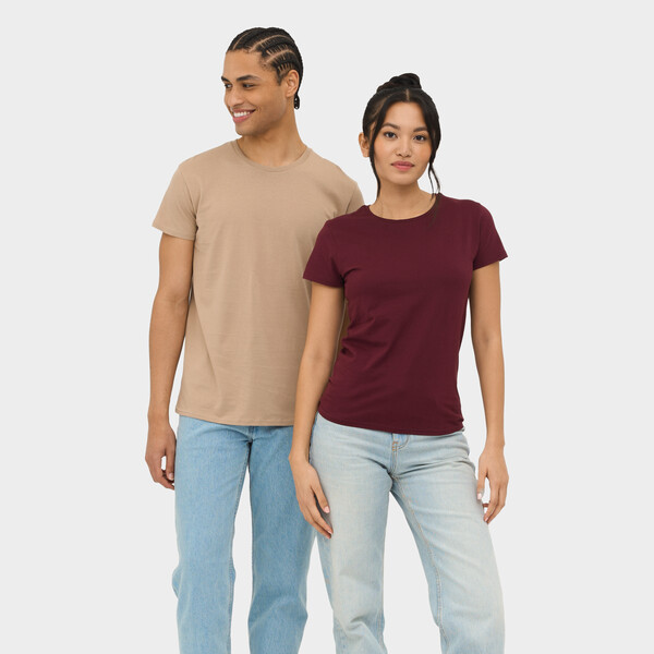PIONEER WOMEN T-shirt 175g - BurgundyL