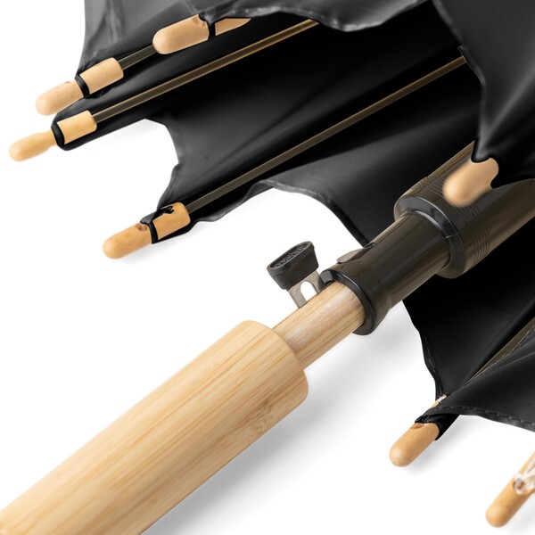 rPET 190T automatic golf umbrella Milan - black