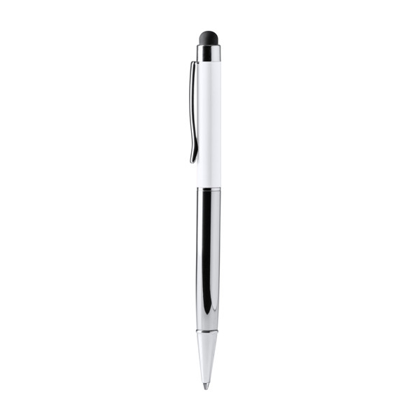 Ball Pen Bravo - White / BLUE INK