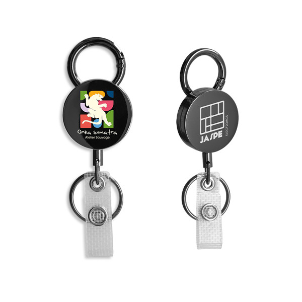 BADGE: RETRACTABLE METAL SHELL BADGE HOLDER