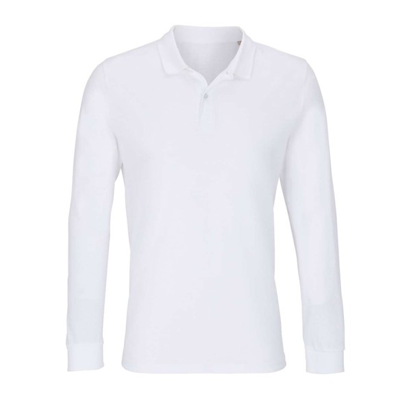 SOL'S PLANET LSL - UNISEX POLO MAJICA DUGIH RUKAVOVA - Bijela / 3XL