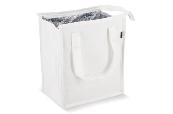 R-PET Sac isotherme non tissé 23x 15 x 27.5cm 75g/m² - Blanc