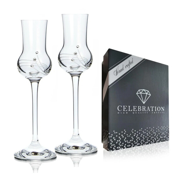 Poháre Grappa 70 ml 30538 Swarovski Crystals (6KS)