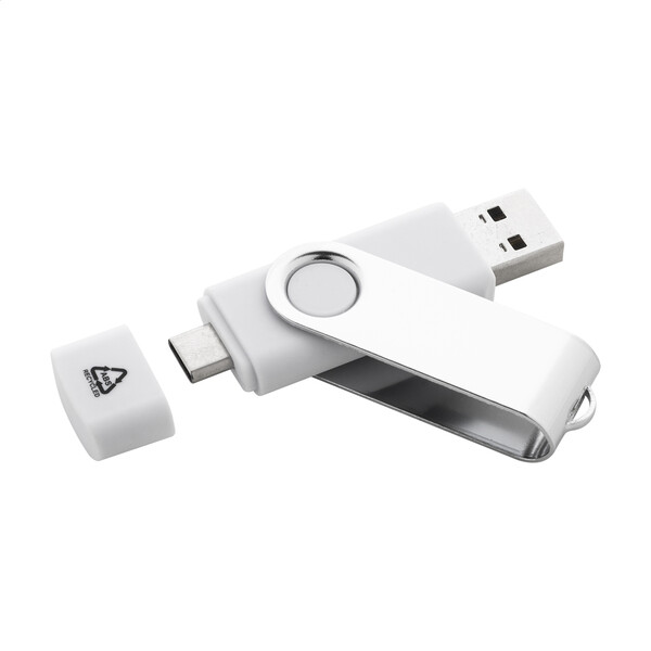 Rabs Otg Usb Memória TwistDrive Plus - Fehér / 8 GB