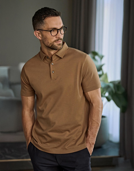 Pima Cotton Polo - White / M