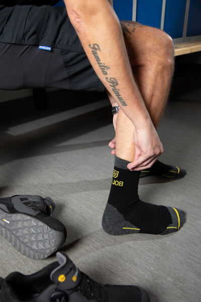 9088 Technical Socks Thin Grey/Black 43-45