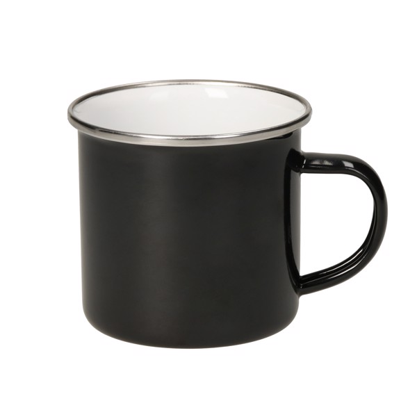 Emaille-Becher "Cozy", 300 Ml, Schwarz