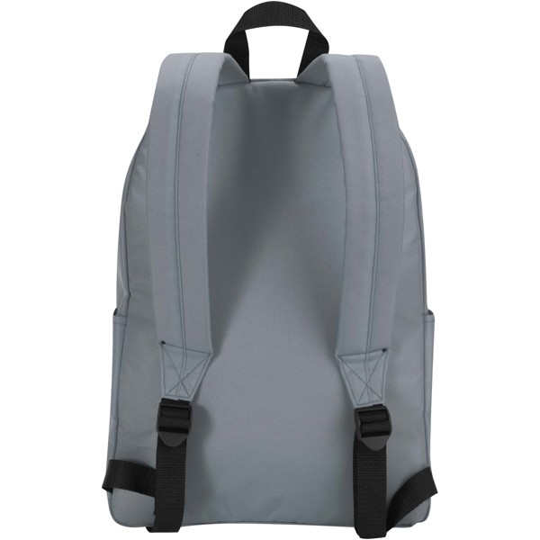Byron 14" GRS-recycelter City Laptop Rucksack 14 L - grau