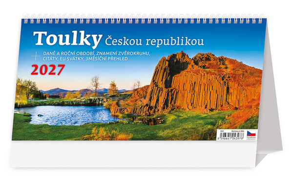 Stolní plánovací kalendář Toulky Českou republikou