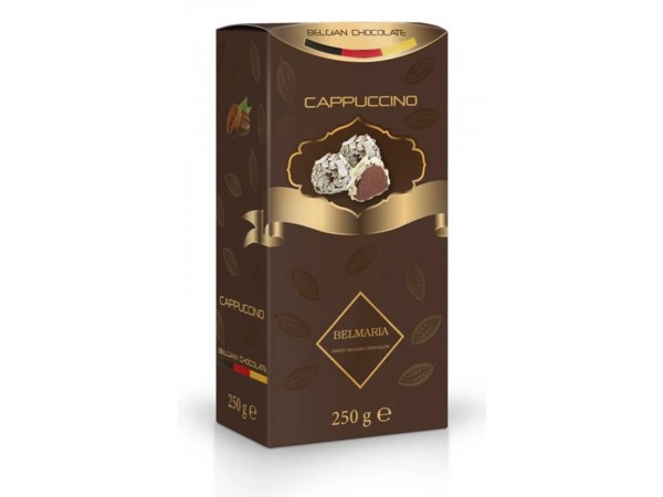 Belmaria - Belgické mliečne lanýže cappuccino - hnedá